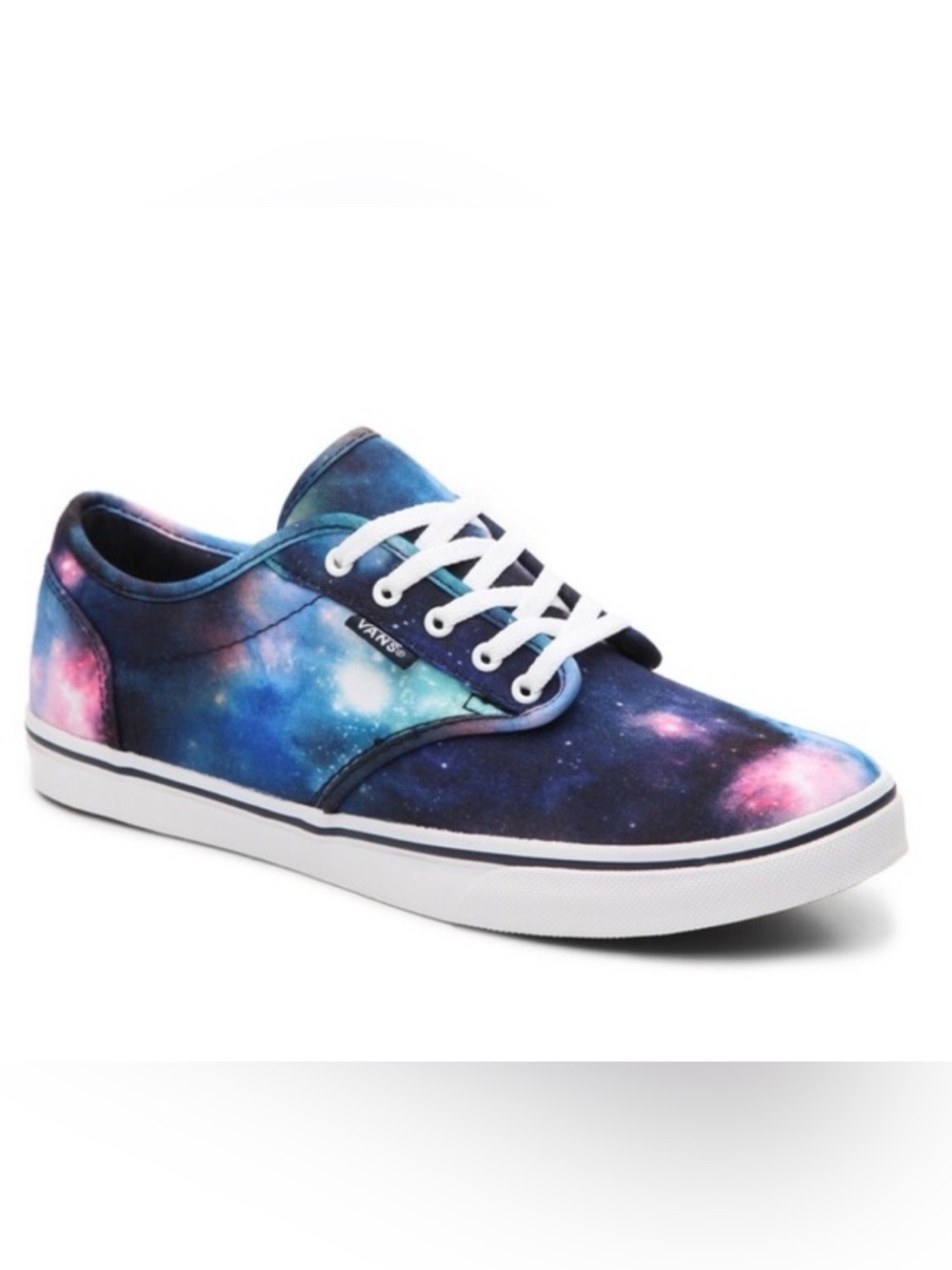 Vans Atwood Low Top Cosmic Galaxy Womens Sz 10 Mens 11.5 Navy Blue Pink Sneakers